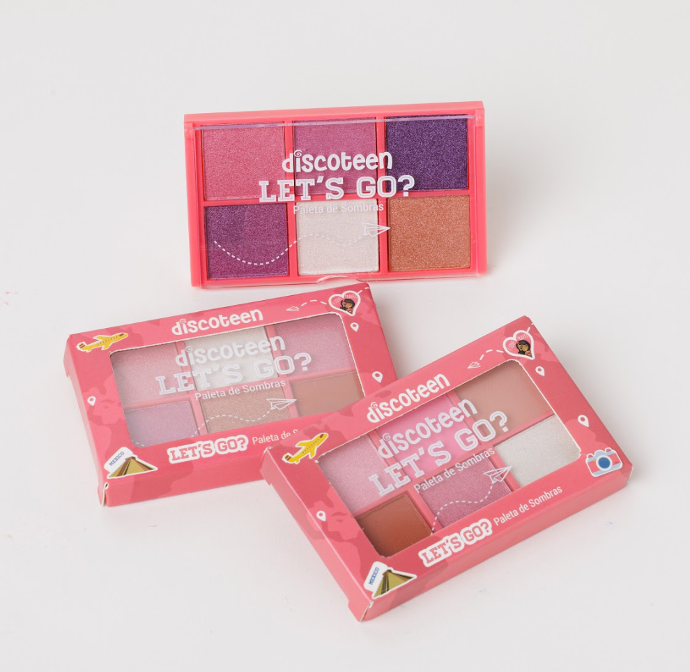 Paleta de Sombra Infantil Coleção Let´s Go - Discoteen