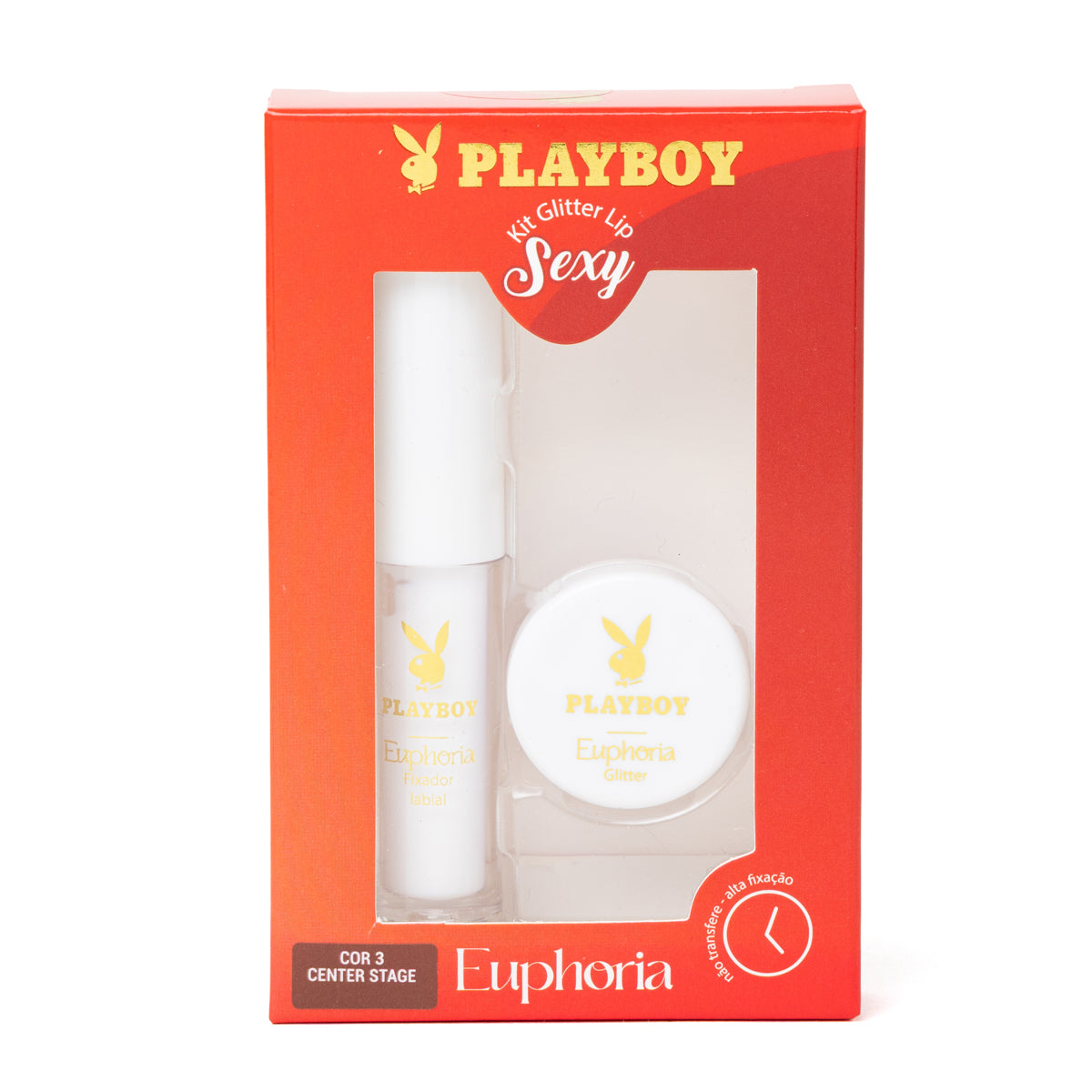 Kit Glitter Lip Sexy Coleção Euphoria - Playboy Beauty