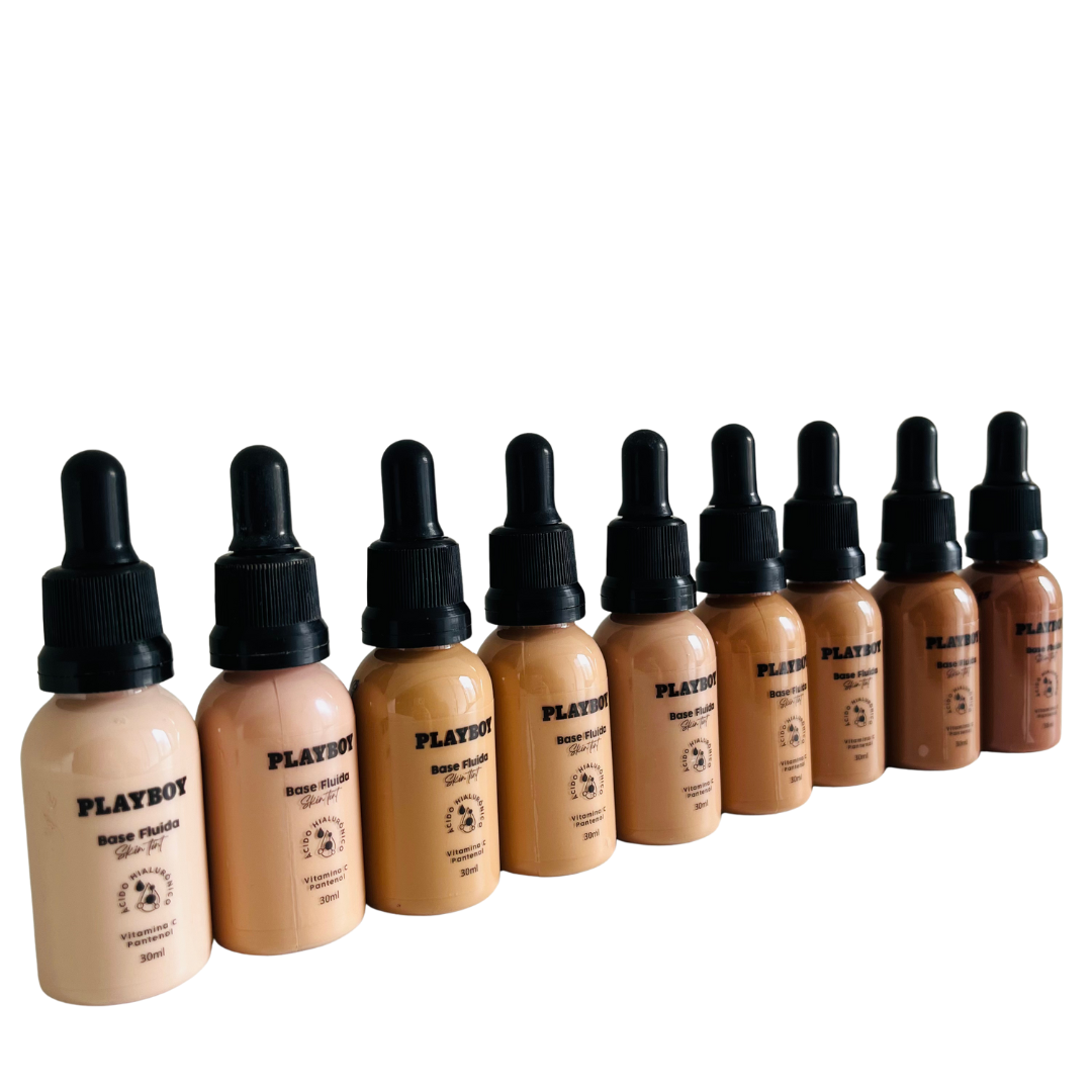 Base Fluída Cobertura Media a Alta, Soft Tint Oil-Free Acabamento Natural - Playboy