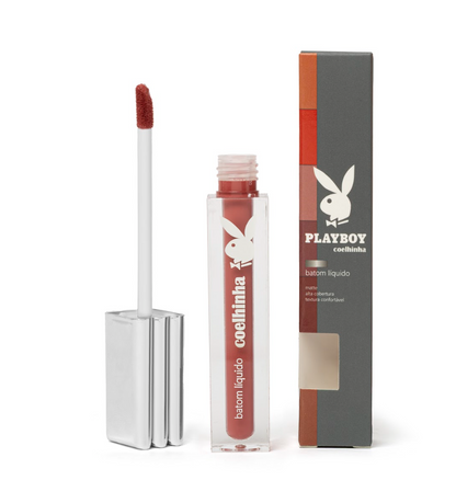Batom Líquido Alta Fixação Coelhinha - Playboy Beauty