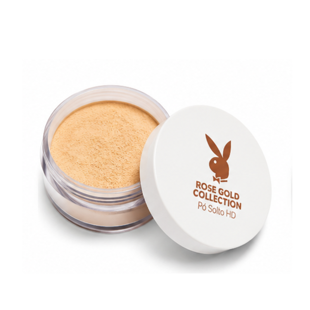 Pó Solto HD Coleção Rose Gold - Playboy Beauty