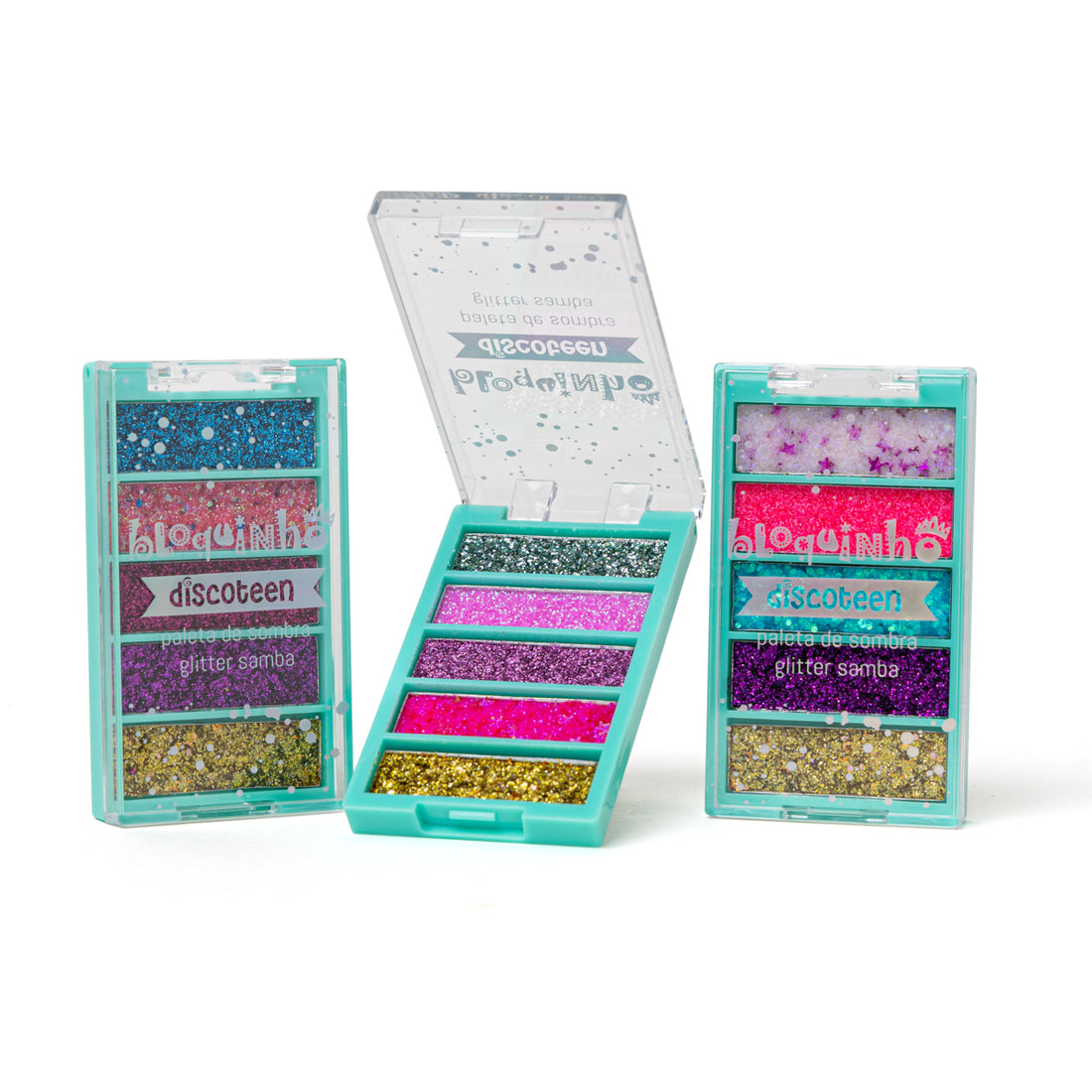 Paleta de Sombra Glitter Samba Coleção Bloquinho - Discoteen Beauty
