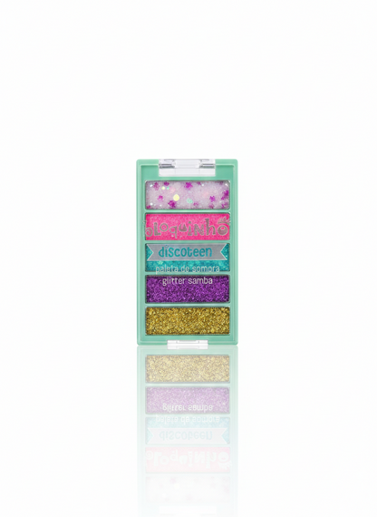 Paleta de Sombra Glitter Samba Coleção Bloquinho - Discoteen Beauty